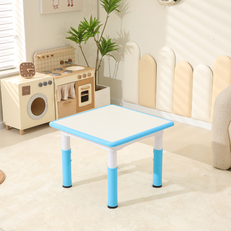 Bureau bleu ciel + blanc