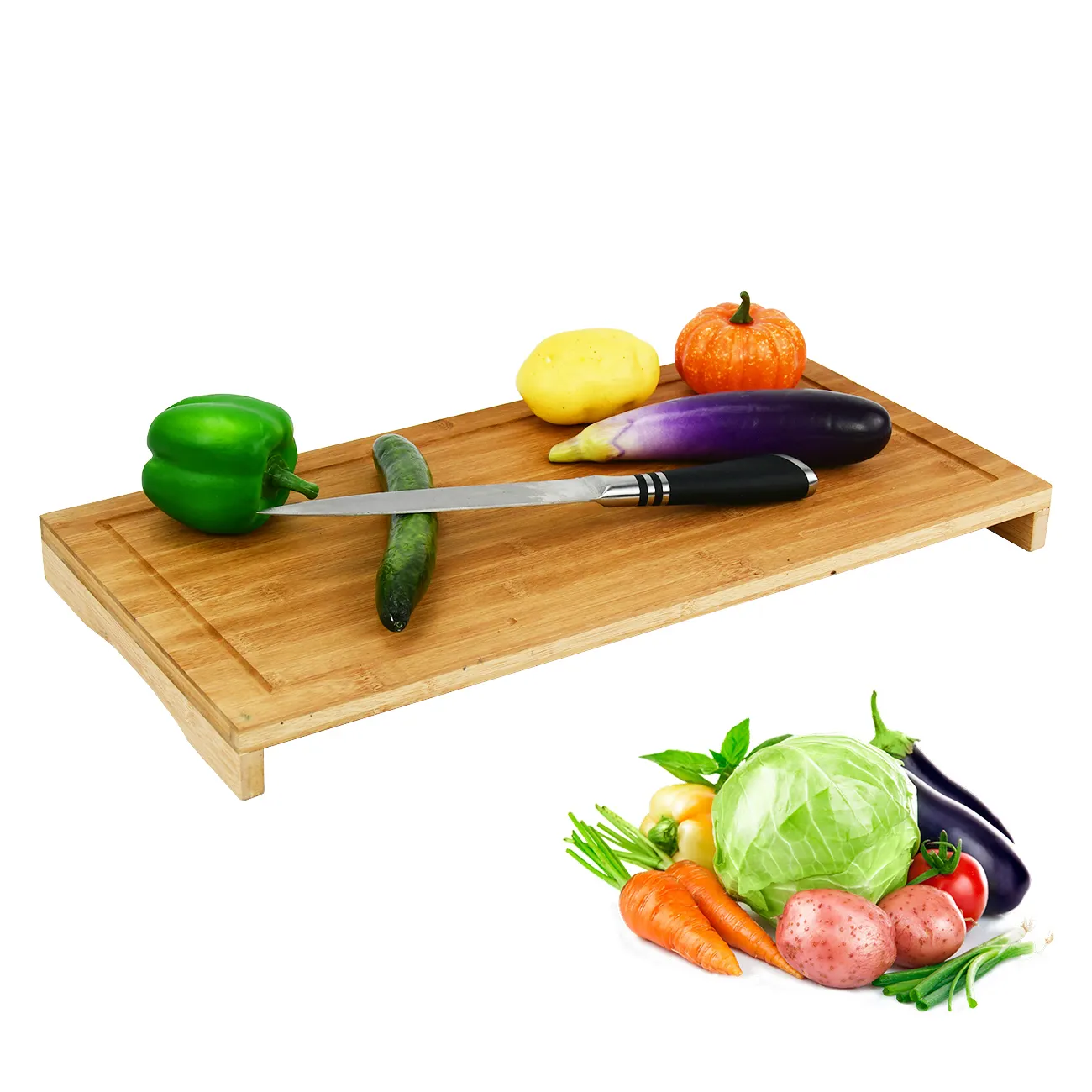 Tabla de cortar de madera para vegetales, frutas y queso, calidad superior, para Cocina