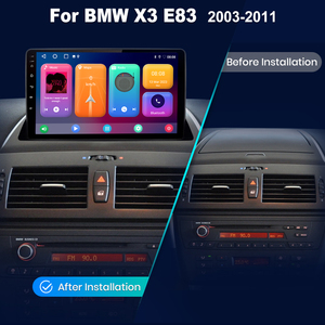 Araba radyo 2Din Android Octa çekirdek araba Stereo DVD GPS navigasyon oynatıcı multimedya Android oto Carplay BMW X3 E83 için - Product Image 3