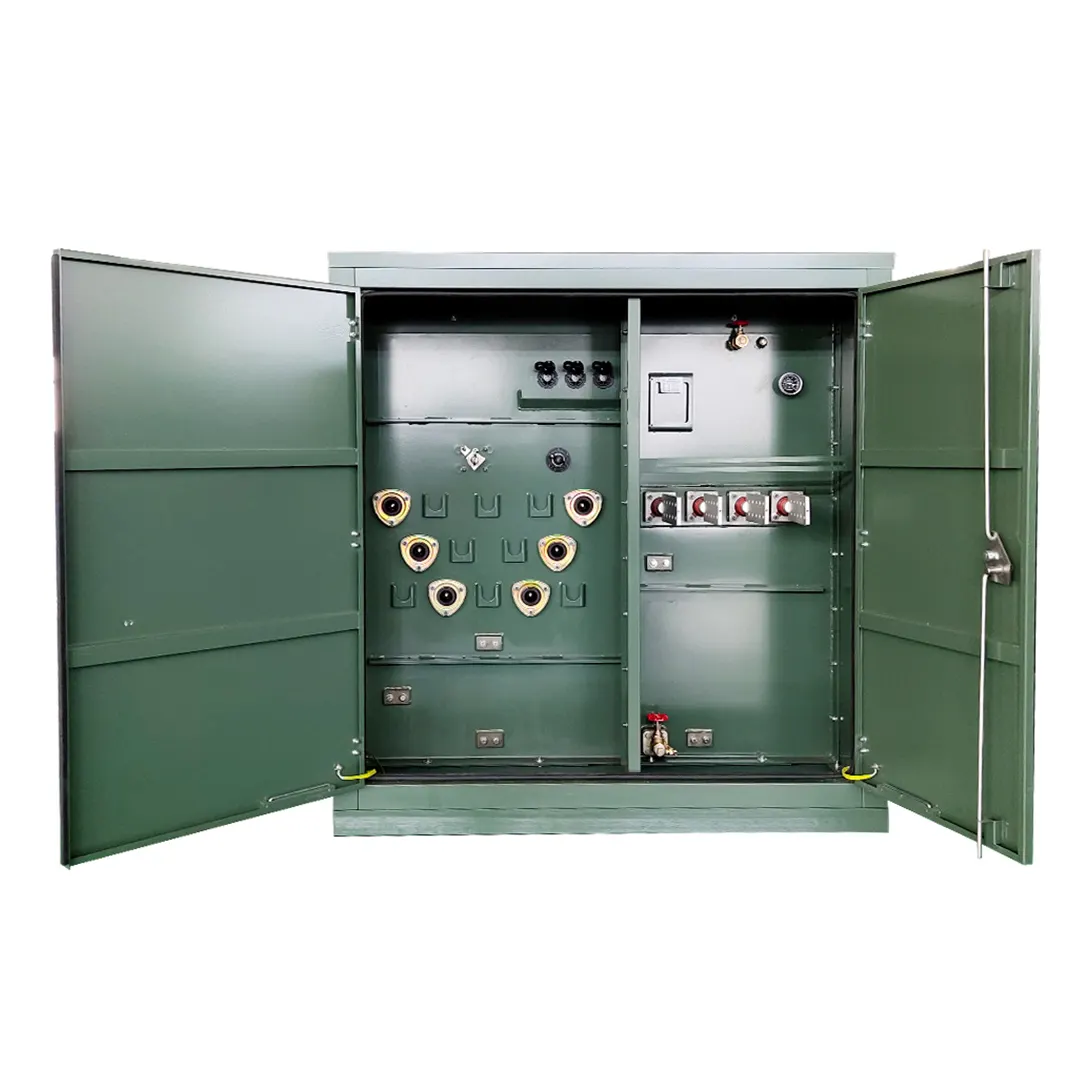 NEMA 4ตู้12470Y/7620V ถึง480/277V 1000 kVA หม้อแปลงแบบแพดติดตั้งสามเฟส
