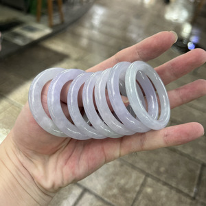 סיטונאי 40mm טבעי מיאנמר ירקן סגול ירקן ישפה ילדי תינוק ירקן צמיד סגולה צמידים - Product Image 2