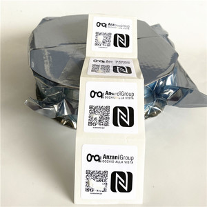 URL Codificato 40X40mm NFC Piazza con il Codice a BARRE Autoadesivo Etichetta Stampata Da Rotolo