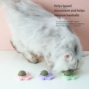 Gatos flotante masticar ejercicio Catnip vid anidación Natural Catnip giratorio interactivo gato menta mascota Catnip Ball - Product Image 5