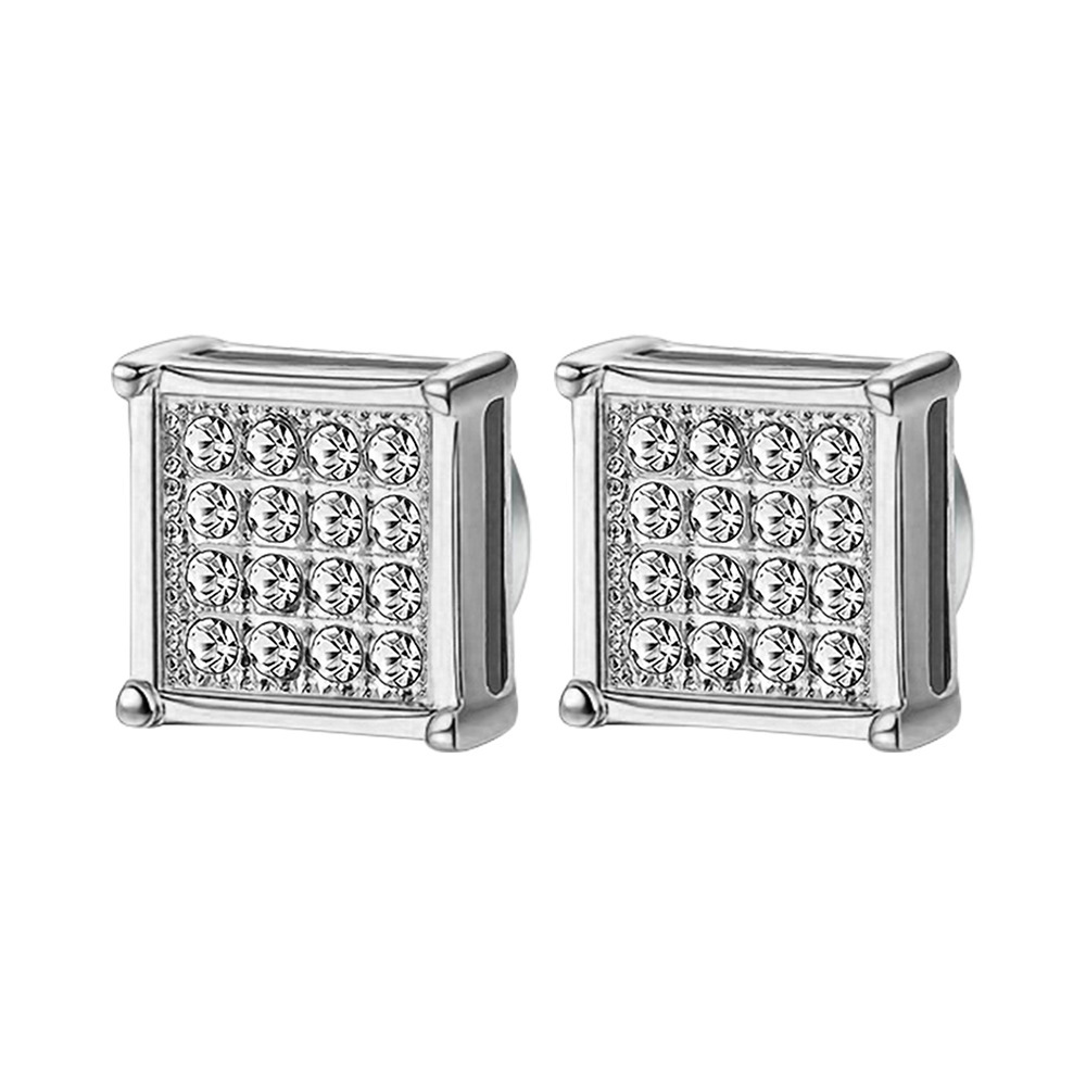 Small Round Zirconia 9mm Silver