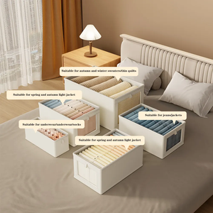 Foldable Fabric Storage <strong>Box</strong> Clothes and <strong>Toys</strong> Organizer for Wardrobe Jeans Storage Boxes &amp; Bins - Product Image 6