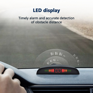 Bazit Auto Reverse Backup Radar Detector cámara de marcha atrás Sensor de aparcamiento de coche con 4 sensores - Product Image 5