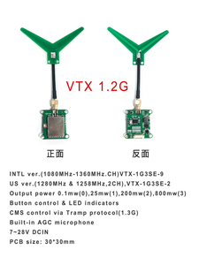 Longo Alcance 1.3GHz FPV Transmissor De Vídeo VTX-1G3 2CH 9CH Wid Banda Receptor De Vídeo para FPV <span class=keywords><strong>RC</strong></span> Racing Drone Goggles