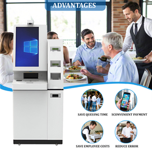 Quiosco de autoservicio con pantalla táctil con escáner de código QR e impresora térmica para pagos sin efectivo en centros comerciales y bancos - Product Image 4