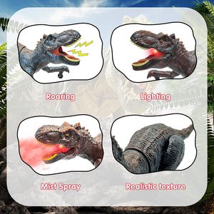 Vendita calda telecomando dinosauro giocattoli per bambini animali giocattolo elettronico RC T Rex Dino <span class=keywords><strong>Robot</strong></span> con luce giocattoli