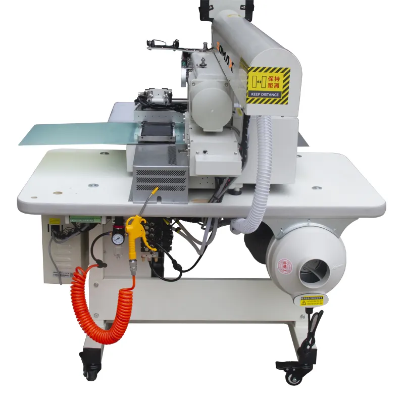 Heimgefertigte Somax SM-16S automatische Polo-Hemd mit Reißverschluss Platte vordere Öffnung Nähmaschine Textilmaschine