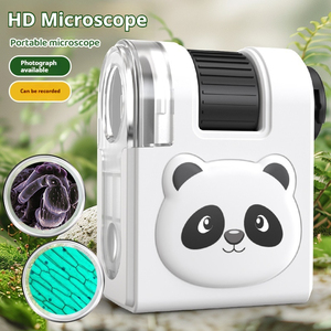 儿童教育科学实验塑料制成，便携式80X迷你显微镜手持玻璃玩具 - Product Image 5