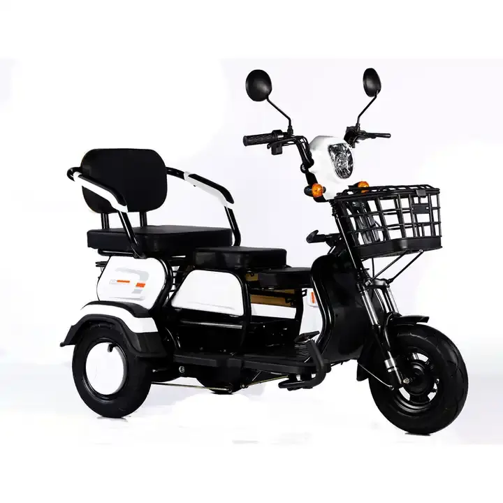 Triciclo cargo motorizzato bicicletta elettrica tre ruote scooter elettrico bici triciclo per adulti