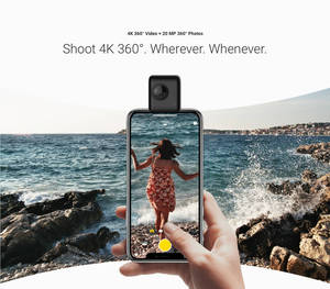 ภาพพาโนรามา2021ภาพสำหรับ Iphone X XS XR สำหรับ iPhone 7 8 6 Series วางการจัดส่งสินค้าใหม่ Insta360 360 Nano S 4K 20MP VR - Product Image 4