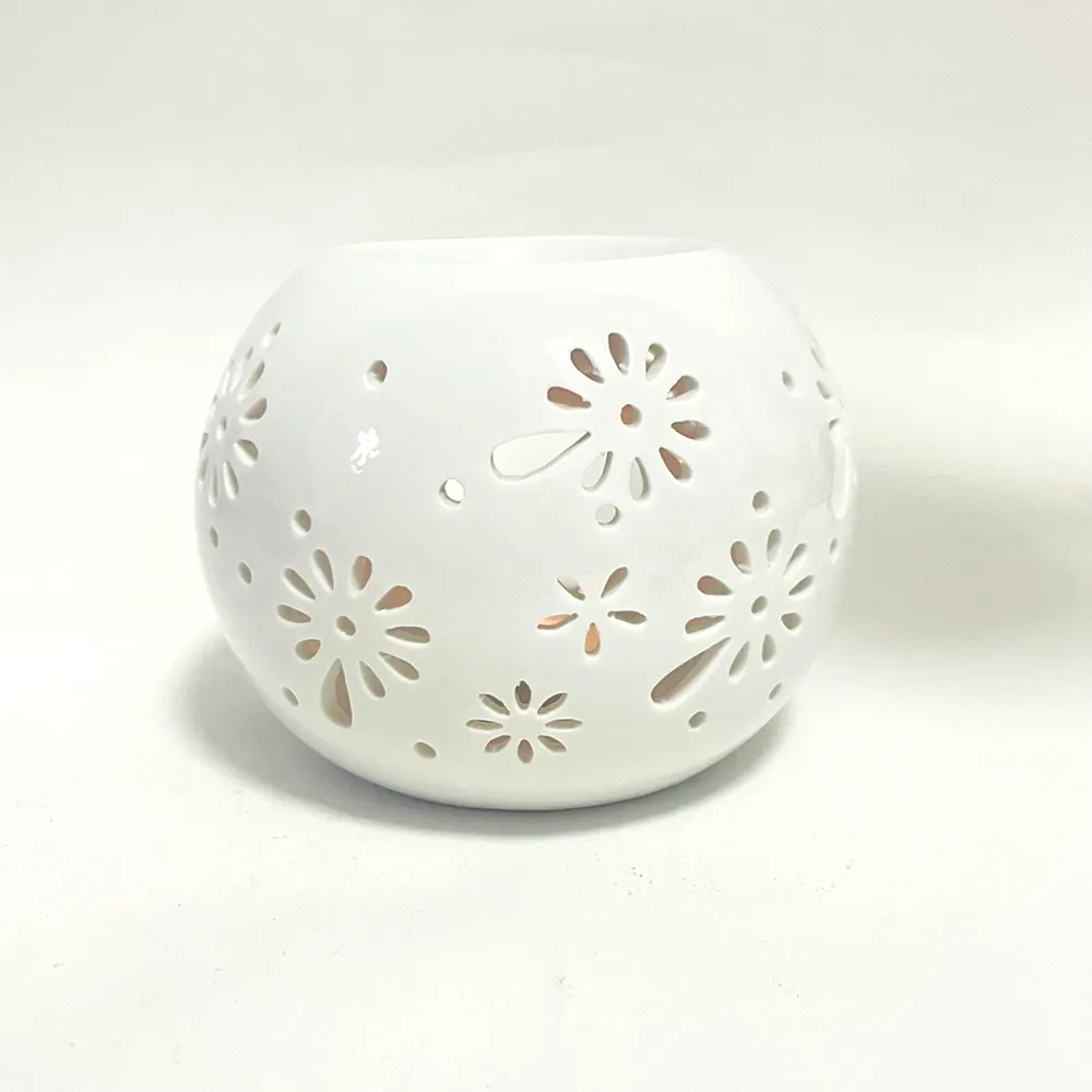 Cheap price Ceramic Tea light Candle Holder Oil Burner Wax Warmer for Scented Wax