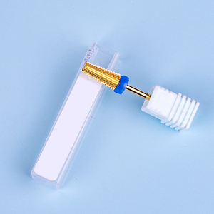 Nhà Máy Giá 5 Trong 1 <span class=keywords><strong>Nail</strong></span> Tập Tin Bits Công Cụ 3/32 "Tím Vàng Tungsten Bits Móng Tay Tập Tin Điện Siêu Dài Côn Móng Tay Khoan Bits - Product Image 2