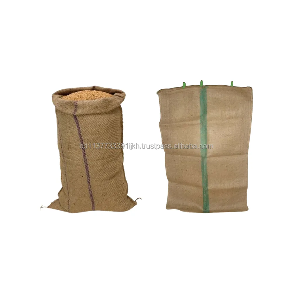 Bolsa con sostenibilidad duradera Precio al por mayor Natural Biodegradable Tierra amigable Saco de yute Estilo Propósito de almacenamiento