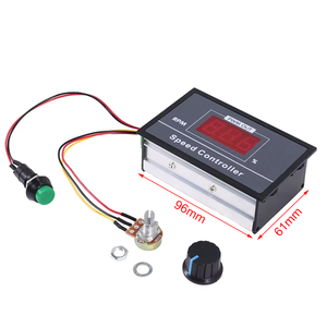 30A DC 6V-60V 12V 24V 48V PWM regolatore di velocità del motore digitale Display a LED 0 ~ 100% regolabile 15KHZ con interruttore potenziometro - Product Image 2