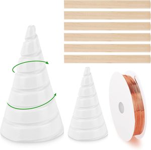 Làm Vườn đồng <span class=keywords><strong>Kit</strong></span> với dây đồng 2 cái fibonacci CuộN quanh co jigs <span class=keywords><strong>6</strong></span> cái cọc gỗ anten cho làm vườn không khí nhà máy - Product Image 1