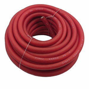 A Roll of 51' FT Feet 1/0 <strong>AWG</strong> 0 Gauge <strong>CCA</strong> Power Wire Ground <strong>Cable</strong> Translucent Black Red Blue 3 Color Available - Product Image 1