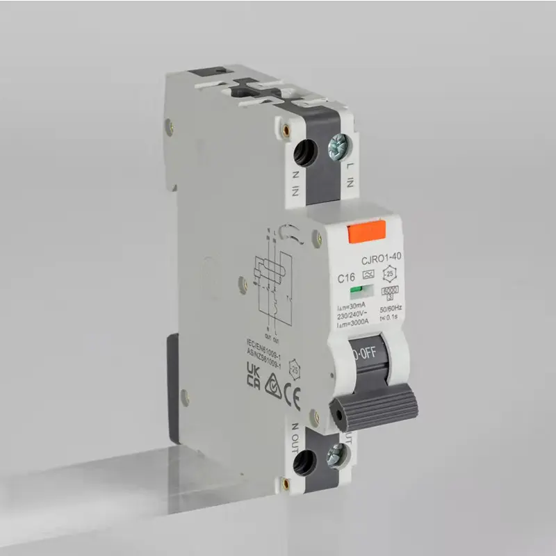 Meilleure qualité QJC australie 1P + N 18mm 20A 30mA rcbo