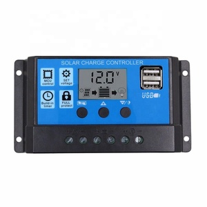 За максимальной точкой мощности, Солнечный контроллер заряда PWM 12V/24V 60A/50A/30A/10A Авто контроллеры двухпортовый USB большой ЖК-дисплей встроенный микро контроллер с 2 портами (стандарт