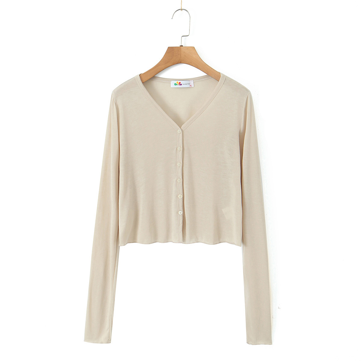 เสื้อคาร์ดิแกนสีแอปริคอท