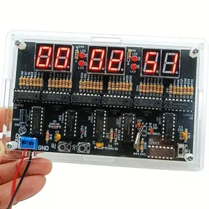 Kit di orologio digitale a circuito a 6 cifre, DC4.5V-5.5V, acrilico-facile da usare per l'insegnamento e la formazione - Product Image 3