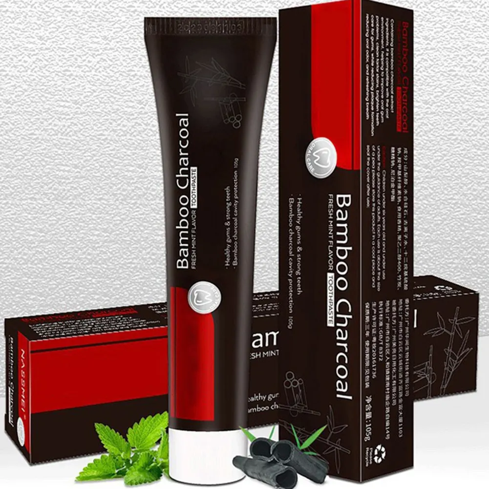 105g mint whiten nature activated bamboo charcoal toothpaste OEM