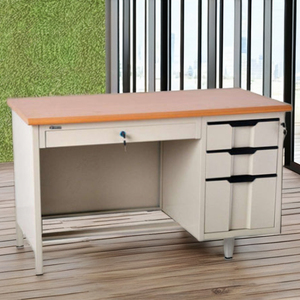 Modern Design Foldable Office Furniture Top Selling <strong>Computer</strong> Desk with <strong>Three</strong> Iron MDF Drawers <strong>for</strong> Home School Living Room Use - Product Image 5