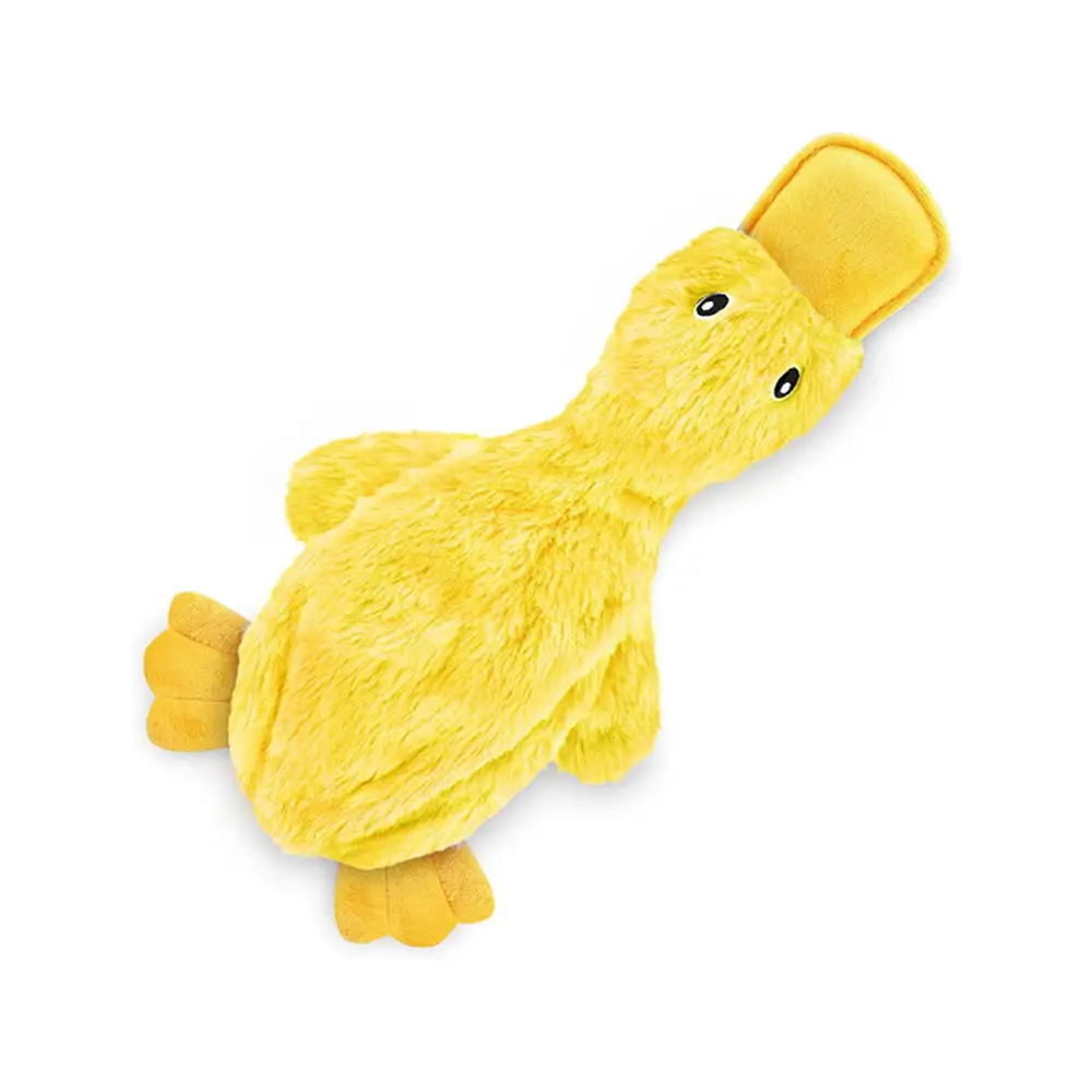 Manufacturers Wholesale chengbei duck plush for dog tooth cleaning toys with Soft Squeaker