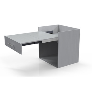Yemek masası mekanizması tek tıklama streç masa üstü alüminyum uzatmak masa koşucu ray çekin - Product Image 6