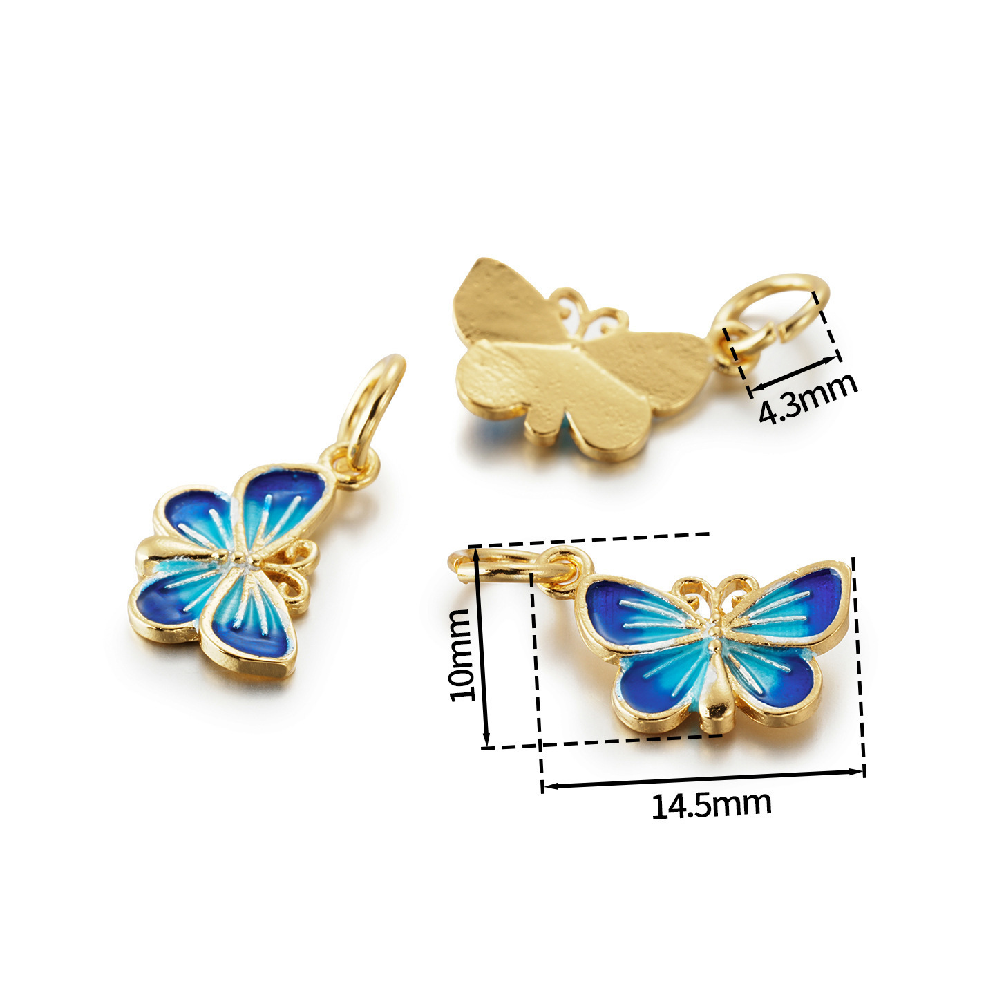 Petite goutte de papillon bleu