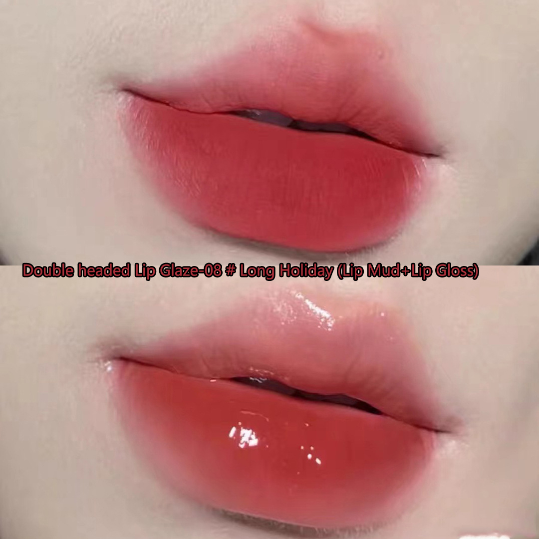 08# Vacaciones largas (barro labial + brillo de labios)