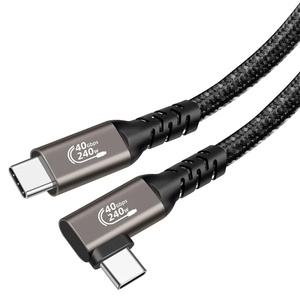 Thunderbolt4 tip C için 2M USB4 kablosu 40Gbps 240W hızlı şarj kablosu Thunderbolt3 USB C veri transferi M.2 SSD kablosu 8K - Product Image 4