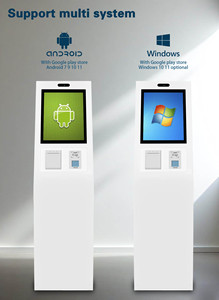 21.5 Inch <strong>Queue</strong> Machine <strong>Queue</strong> <strong>Management</strong> <strong>System</strong> Kiosk Number Calling Kiosk With Ticket Dispenser for Bank/Hospital/Government - Product Image 6