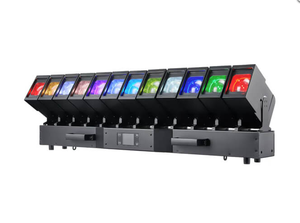 Новый прожектор Beam Moving Head 12x60W с цоколем E27, высоким индексом цветопередачи CRI 90, LED Wash Matrix, функцией Single Wobble и управлением DMX512 для дискотек и караоке - Product Image 4