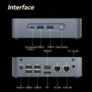 Mini PC AMD DDR5 16G M.2 HD DP Oficina 2 Ethernet Win 11 Ubuntu portátil Barebone HTPC Micro Game Computadora para juegos - Product Image 6