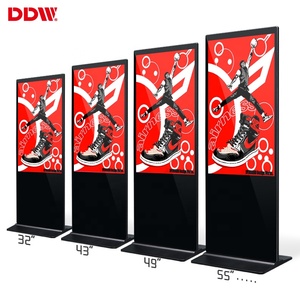 32 43 49 55 65 pollici supporto da pavimento gratuito wifi scheda software android smart touch screen interattivo display chiosco segnaletica digitale - Product Image 2
