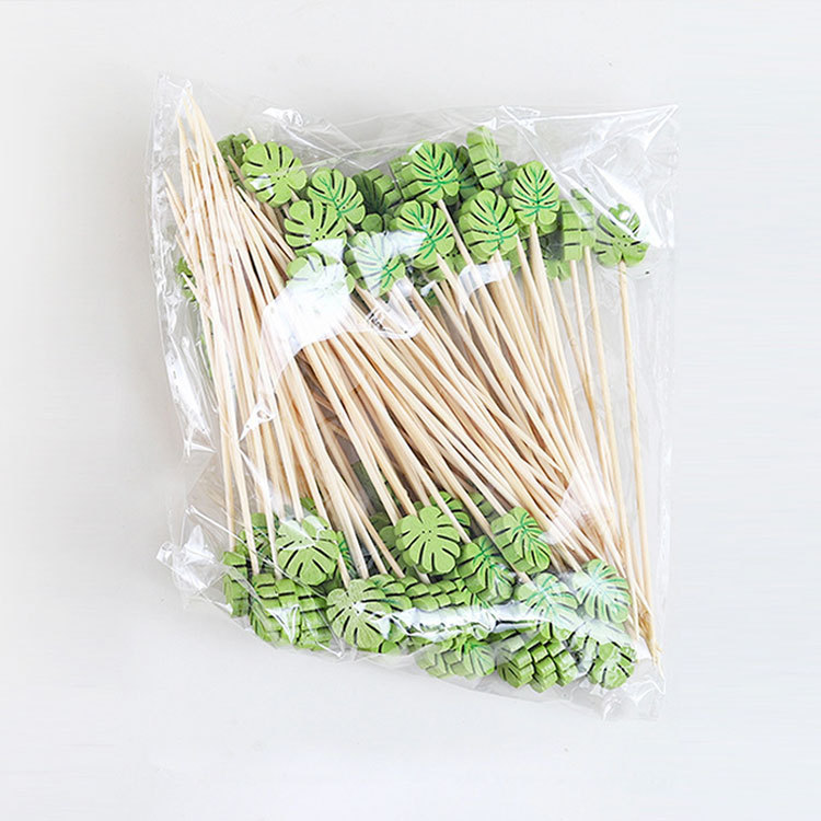 Round Green Tree Leaves 13cm 100pcs/Bag