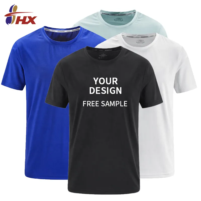 Logotipo personalizado Nuevo estilo Profesional correr camiseta Secado rápido Gimnasio Transpirable Camisetas en blanco para hombre