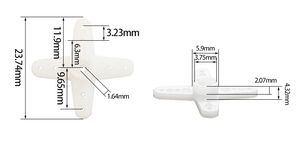 TS08MD 4.8-6V 12g <strong>2KG</strong> 180 270 360 Degree IP65 Waterproof Digital <strong>Servo</strong> High-speed Mini Metal Gear for RC Racing Drone Airplane - Product Image 4