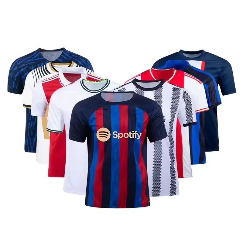 Camiseta de fútbol de secado rápido de nueva temporada 23 24 personalizada, ropa de hombre, conjunto de camisetas de fútbol por sublimación de uniforme, ropa de fútbol