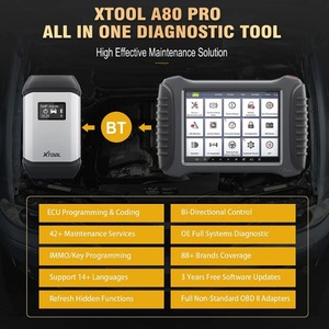 XTOOL A80Pro Automotive Alle System diagnose a80 pro Scanner mit ECU-Codierung Bidirektional 41 Xtool Key Programmer 2024 zurücksetzen - Product Image 5
