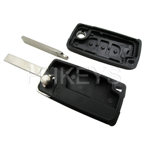 3 düğme Flip anahtar kılıfı pil yeri olmadan (CE0523) VA2 HU83 NE72 NE78 - Product Image 2