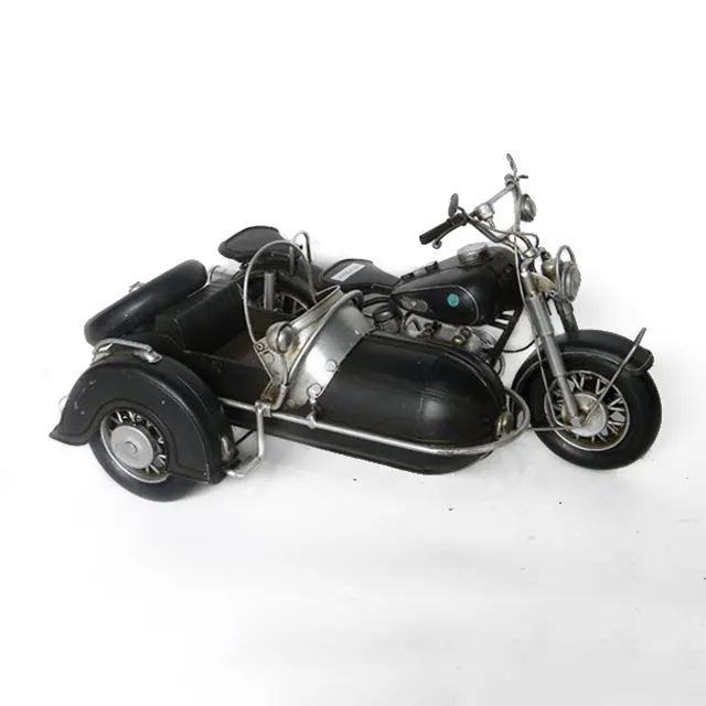 Toptan Büyük Vintage Demir Retro Yemek Odası Dekorasyon Vintage Eski Metal El Sanatları Motosiklet Modeli Ile Sepet