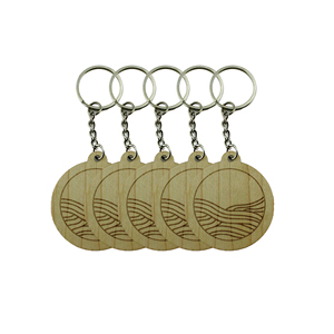 RFID NFC Wooden Keychain Mini Tag Waterproof ISO Model 13.56MHz Frequency NFC Chip for Membership <strong>Program</strong> - Product Image 1