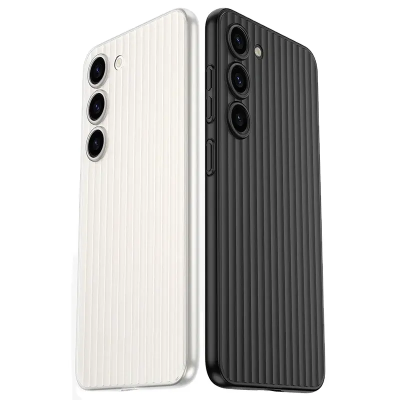 Coque de téléphone mate ultra fine ligne transparente pour Samsung Galaxy S24 Ultra Plus coque arrière transparente givrée