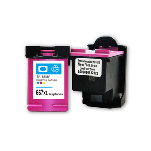 Hicor uyumlu HP 667XL 667 XL yeniden üretilmiş renkli mürekkep kartuşu için DeskJet mürekkep avantajı 1275 2374 2375 2376 yazıcı için - Product Image 1