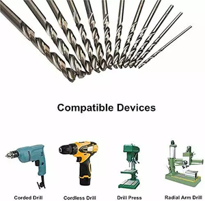 Brocas duraderas de acero de alta velocidad, herramientas eléctricas de perforación de Metal y madera HSS, superventas