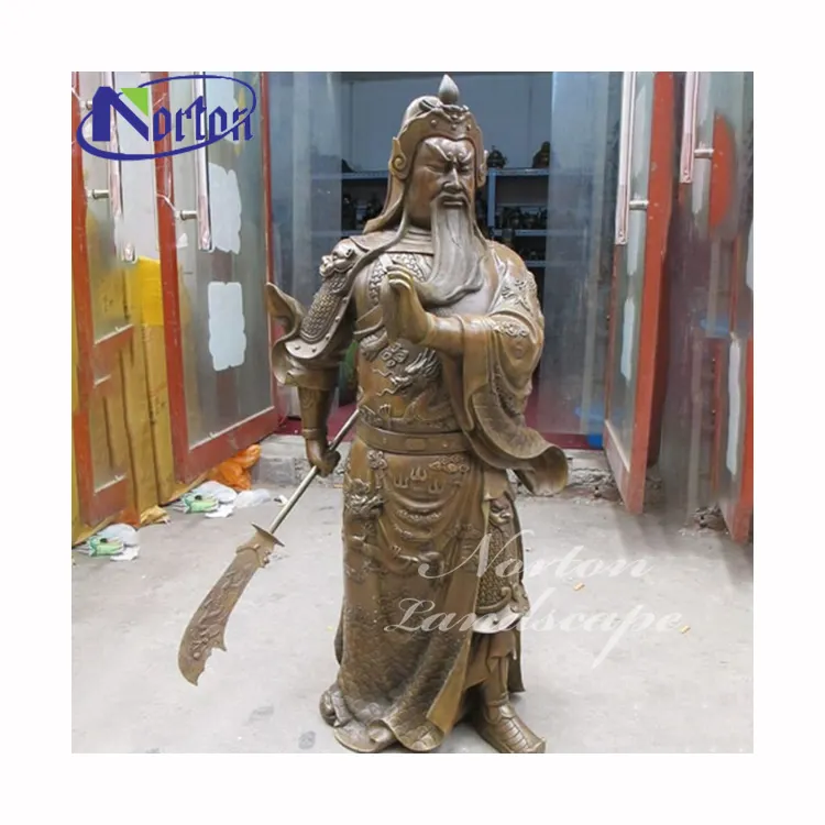 Estatua tallada a mano de bronce y cobre, escultura de pie, diseño personalizado